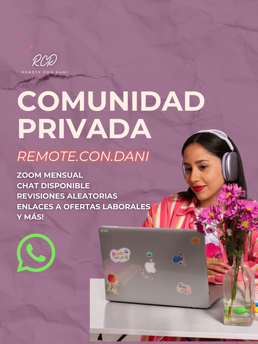 Comunidad Privada Remote Con Dani