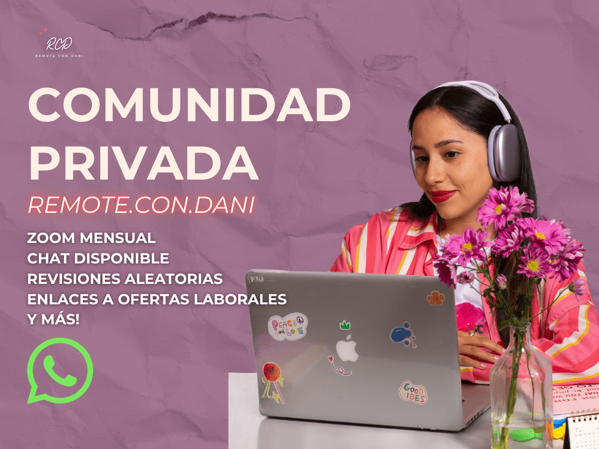 Comunidad Privada Remote Con Dani